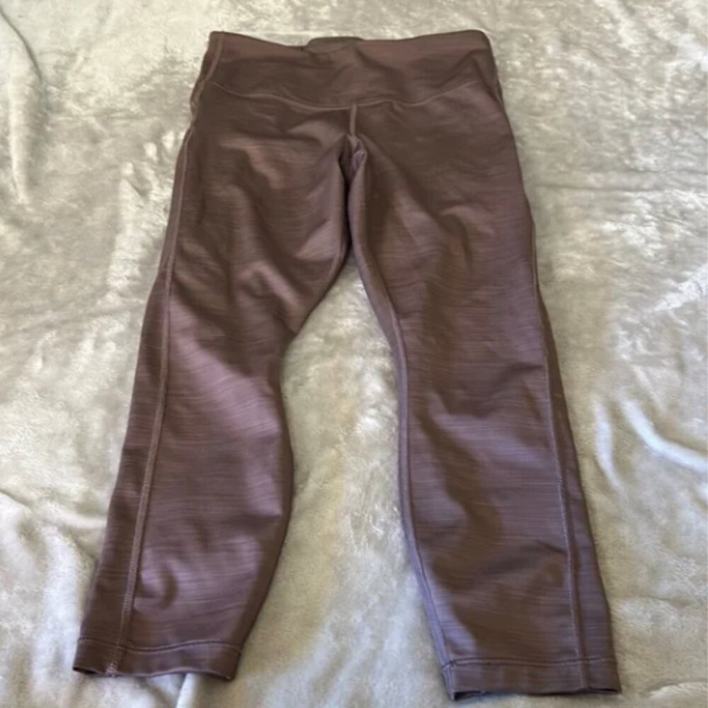 Athleta mauve ultimate stash pocket 7/8 tight Small S